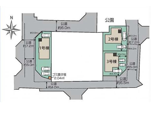 【区画図】～Plot map～　図面と異なる場合は現況を優先