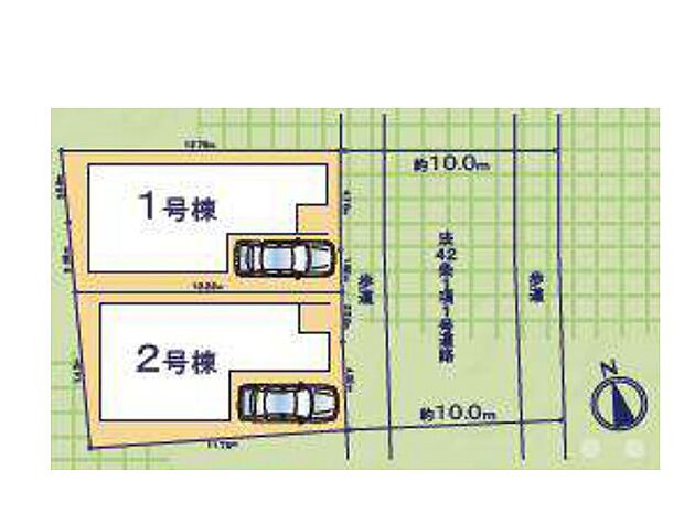【区画図】～Plot map～　図面と異なる場合は現況を優先