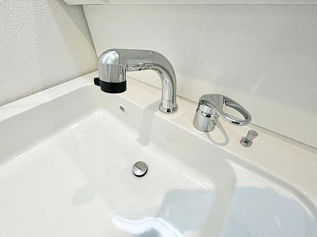 【その他設備(ハンドシャワー水栓)】ハンドシャワー付き！使いやすい洗面台。