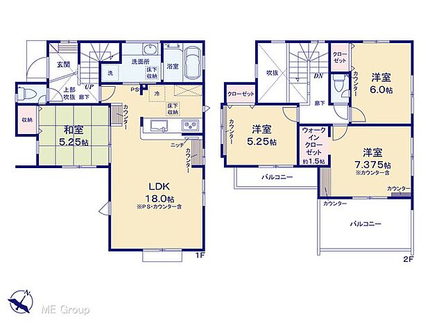 【4LDK】◆1号棟◆～Plot map～図面と異なる場合は現況を優先