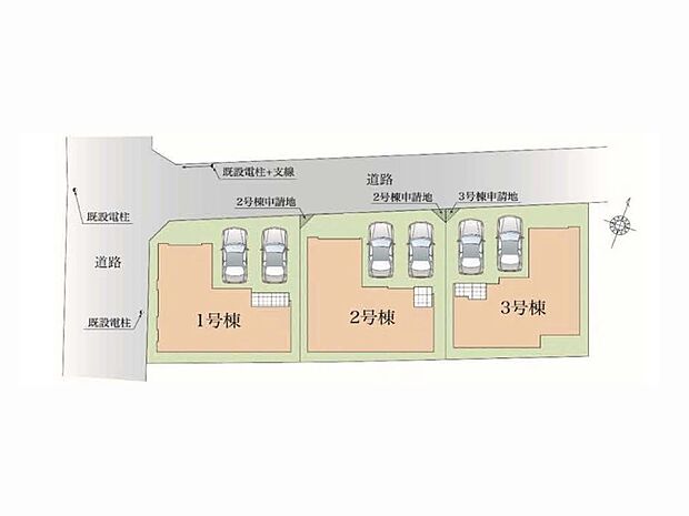 【区画図】~Plot map~ 図面と異なる場合は現況を優先