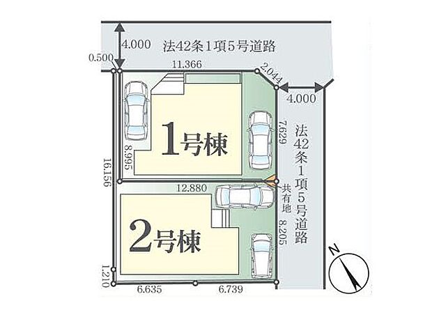 【区画図】~Plot map~図面と異なる場合は現況を優先