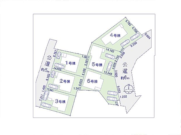 【区画図】~Plot map~ 図面と異なる場合は現況を優先