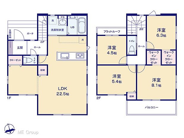 【4LDK】◆9-6号棟◆~Floor plan~ 図面と異なる場合は現況を優先