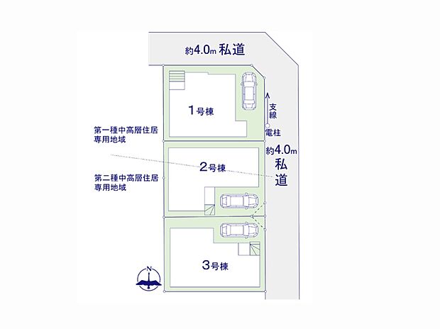 【区画図】～Plot map～　図面と異なる場合は現況を優先