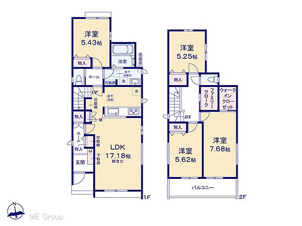 【4LDK】◆B号棟◆～Floor plan～　図面と異なる場合は現況を優先