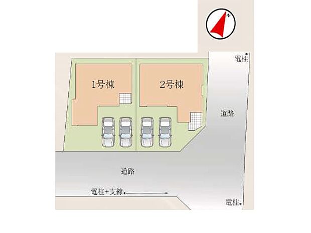 【区画図】～Plot map～　図面と異なる場合は現況を優先