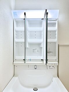 その他設備(三面鏡裏収納)