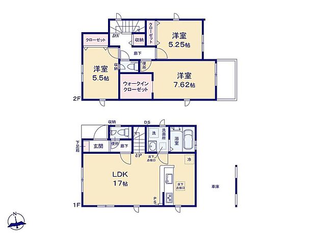 (1号棟)、価格4798万円、3LDK、土地面積81.01m2、建物面積93.56m2