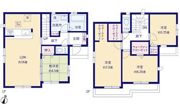 (1号棟)、価格4180万円、4LDK、土地面積105.85m2、建物面積98.94m2