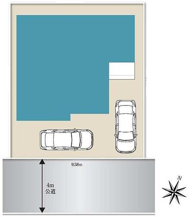 日当たり良好なお住まい♪
駐車スペースは2台分！
セカンドカーをお持ちの方や、来客時にも便利ですね◎