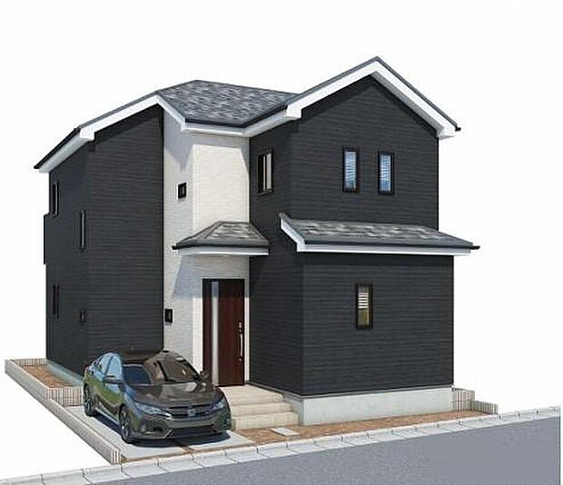 シンプルであたたかみのある邸宅。長期優良住宅認定を受けた、安心して暮らせる住宅です。駐車スペースも完備！
※イメージ画像は実際とは異なる場合があります。