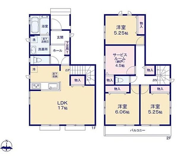 (E号棟)、価格： 3690万円　
間取り： 3LDK+S　土地面積： 122.15m2　建物面積： 95.22m2