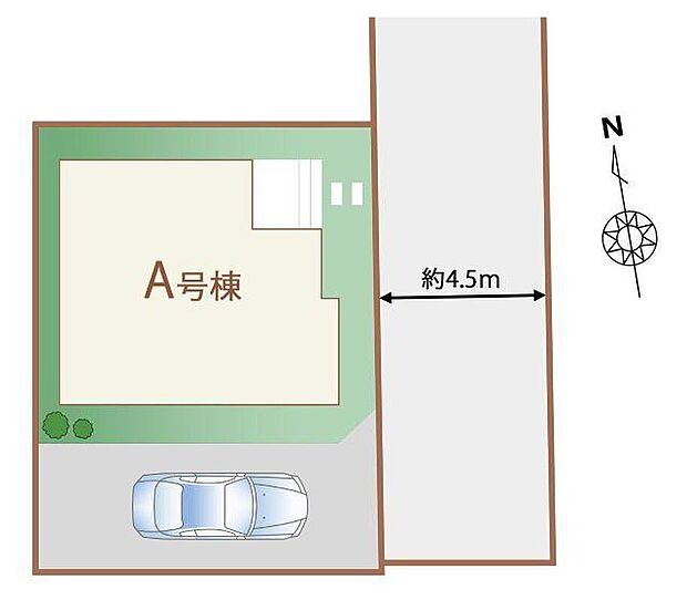 人気の低層住居専用地域は落ち着いた住環境。前面道路は車通りが少ないため、駐車の際にも安心です♪