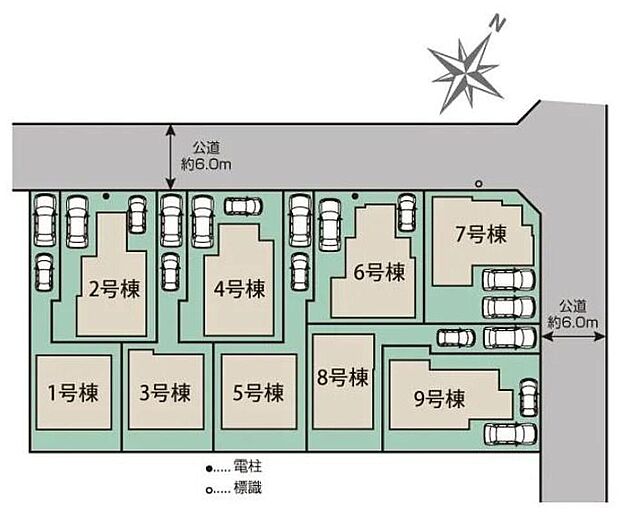 日当たり良好！東南向きのお住まい☆
お住まい・車種により、2台駐車可能なカースペース付き♪
セカンドカーも敷地内に停められます！