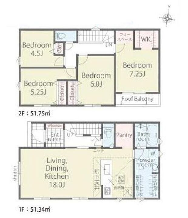 (2号棟)、価格4980万円、4LDK、土地面積120.94m2、建物面積103.09m2