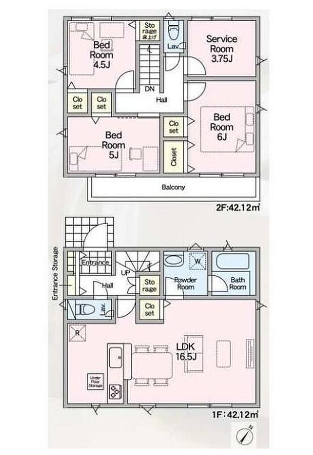 (3号棟)、価格5690万円、3LDK+S、土地面積125.99m2、建物面積84.24m2