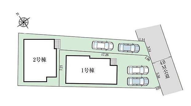 明るい南向きのお住まい◎
全棟駐車スペース2台分完備!
前面道路は車通りが多くなく、落ち着いて駐車できます♪
