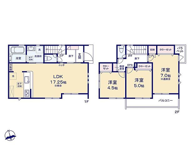 (1号棟)、価格3890万円、3LDK、土地面積100.41m2、建物面積80.59m2