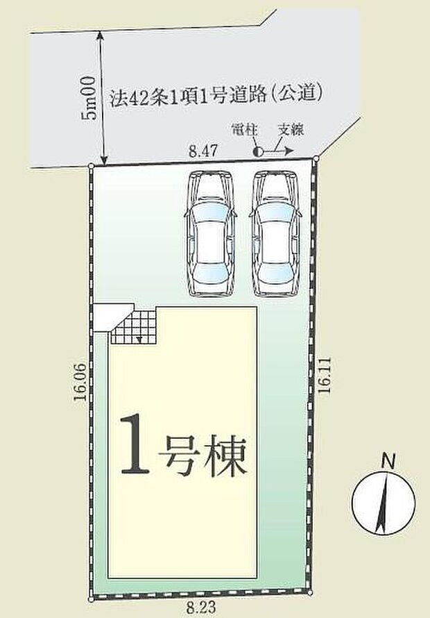 駐車スペースは並列2台分☆
来客時にも便利ですね♪また、セカンドカーをお持ちの方にもオススメです◎