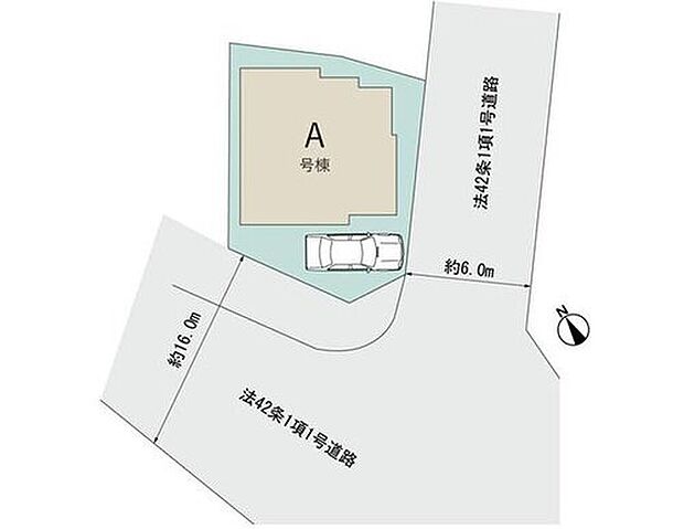 駐車スペースも確保しました☆
前面道路は広く、開放感があります♪♪