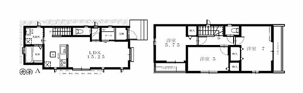 (A号棟)、価格5990万円、3LDK、土地面積100.59m2、建物面積78.53m2
