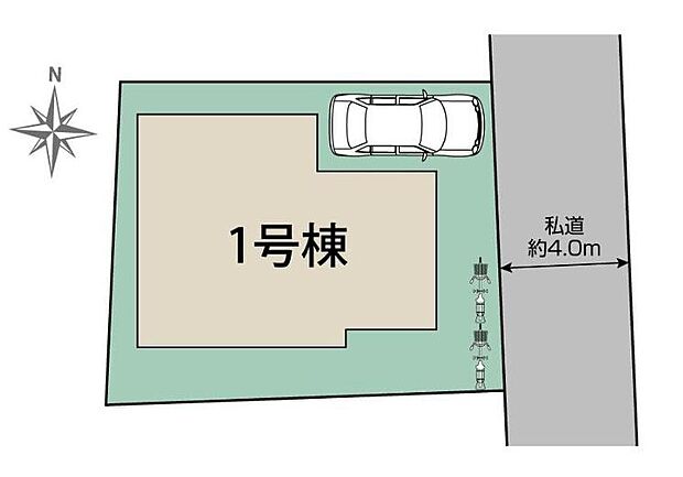 明るい南向き!駐車スペース完備◎空いているスペースは自転車置き場にもオススメです!