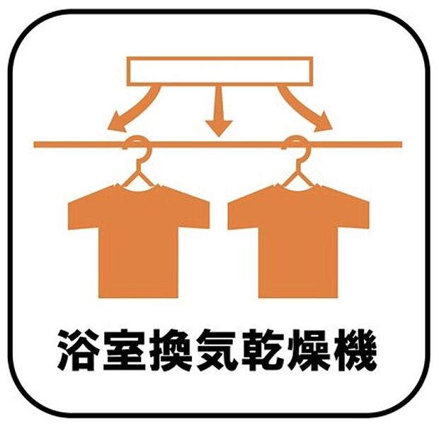【☆浴室換気乾燥機☆】雨の日や冬場のお洗濯に嬉しい装備。洗濯物を乾かすだけでなく、入浴後に換気機能で湿気を排出できるためカビの防止にもなります。