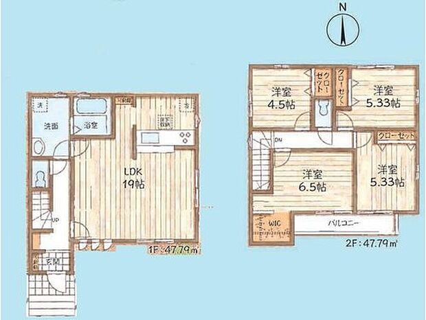 【4LDK】広々としたLDKに、自分好みのインテリアでレイアウト。
季節ごとに模様替えなども、楽しみの一つとなりそうです♪