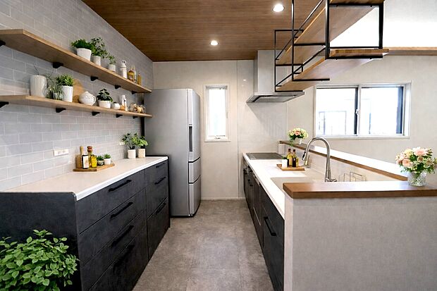 キッチン（施工例）家事動線に配慮したキッチン