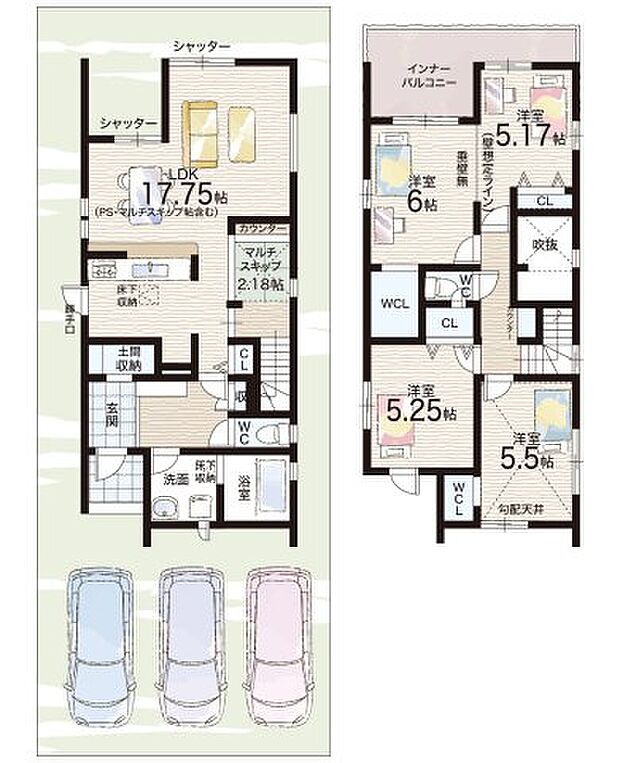 【3LDK】○園部小学校・・・徒歩13分 ○園部中学校・・・徒歩4分