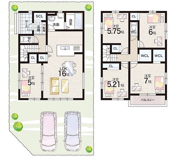 【5LDK】○祇王小学校・・・徒歩19分 ○野洲北中学校・・・徒歩13分