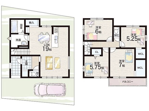 【4LDK】○今池小学校・・・徒歩13分 ○西城陽中学校・・・徒歩36分