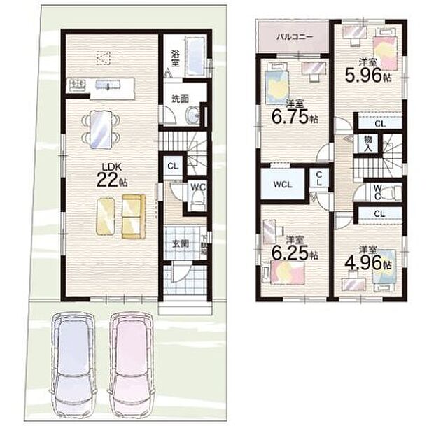 【4LDK】○上里小学校・・・徒歩8分 ○大原野中学校・・・徒歩18分