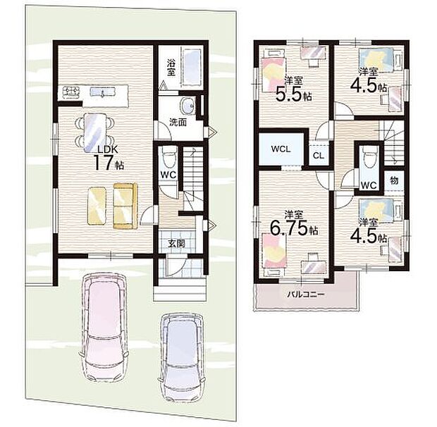 【4LDK】○深谷小学校・・・徒歩6分 ○東城陽中学校・・・徒歩13分