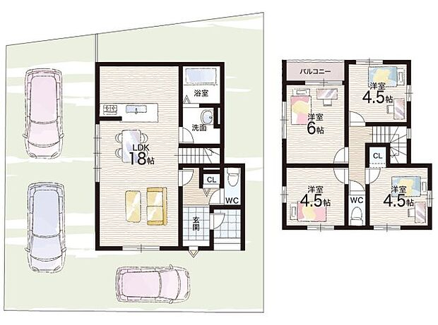 【4LDK】○市原野小学校・・・徒歩27分 ○洛北中学校・・・徒歩27分