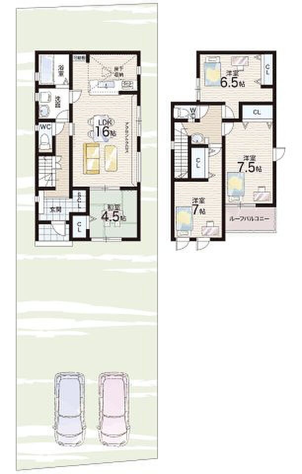 【4LDK】○中主小学校・・・徒歩10分 ○中主中学校・・・徒歩14分