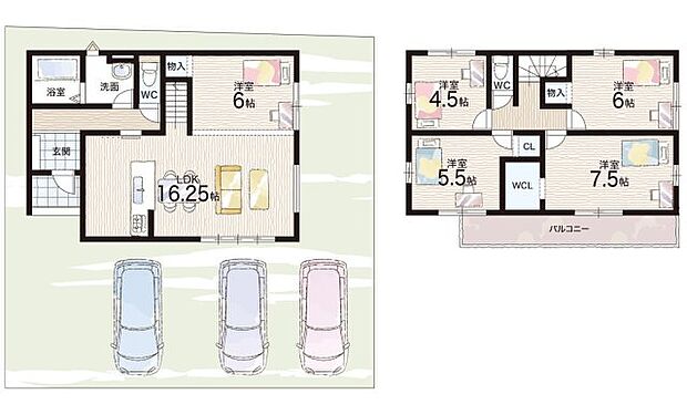 【5LDK】○治田西小学校・・・徒歩8分 ○栗東西中学校・・・徒歩19分