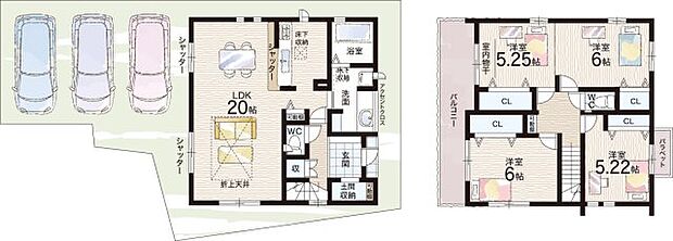【4LDK】○亀岡小学校・・・徒歩14分 ○亀岡中学校・・・徒歩13分