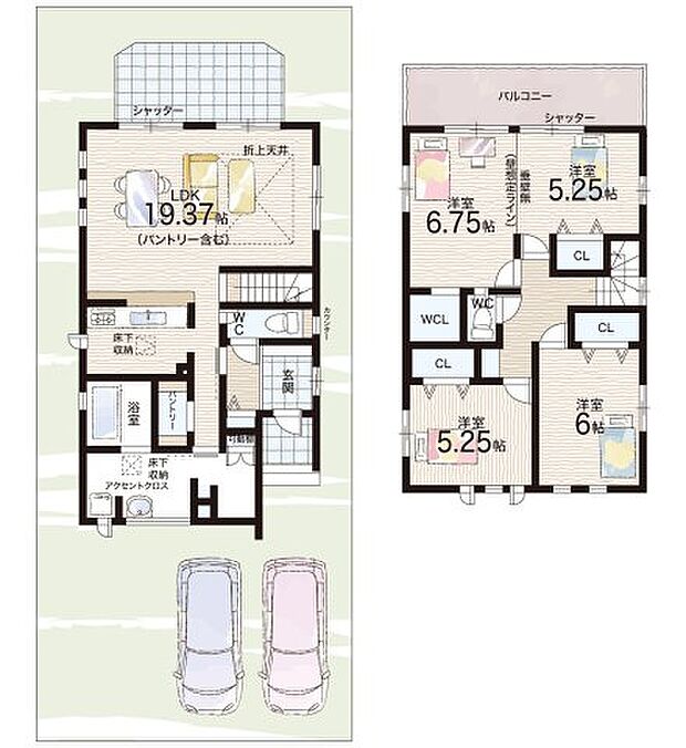 【3LDK】○藤井寺南小学校・・・徒歩10分 ○藤井寺中学校・・・徒歩24分