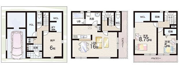 【2LDK+S(納戸)】○加美南部小学校・・・徒歩5分 ○加美南中学校・・・徒歩3分