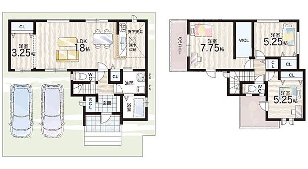 【4LDK】○小金台小学校・・・徒歩12分 ○明治池中学校・・・徒歩15分