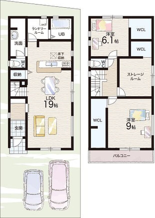 【2LDK+S(納戸)】○布忍小学校・・・徒歩4分 ○松原第三中学校・・・徒歩10分