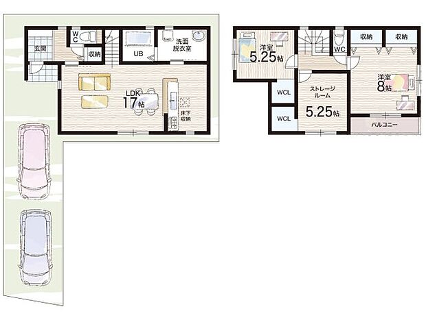 【2LDK+S(納戸)】○西百舌鳥小学校・・・徒歩８分 ○陵南中学校・・・徒歩１１分