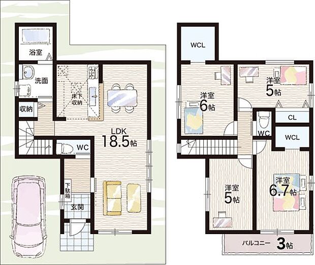 【4LDK】○天美小学校・・・徒歩7分 ○第五中学校・・・徒歩15分