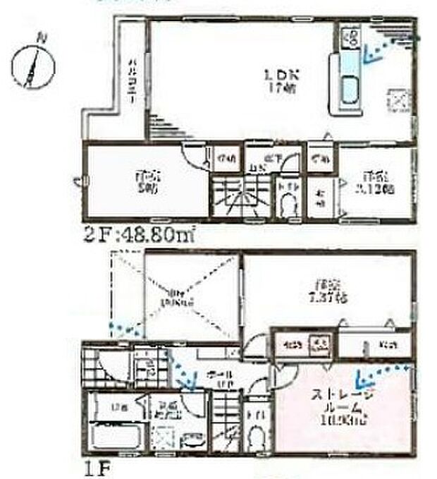 【2LDK+S(納戸)】○平野小学校・・・徒歩6分 ○北平野中学校・・・徒歩5分