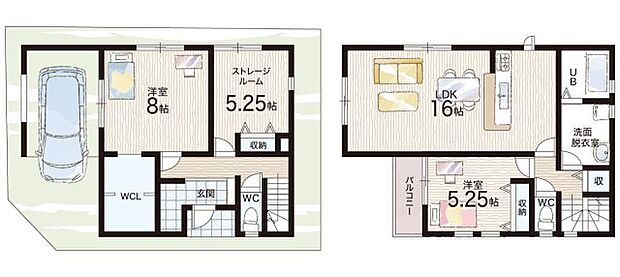 【2LDK+S(納戸)】○浅香山小学校・・・徒歩2分 ○浅香山中学校・・・徒歩3分