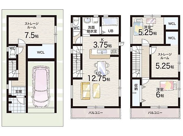 【2LDK+S(納戸)】○浅香山小学校・・・徒歩2分 ○浅香山中学校・・・徒歩3分