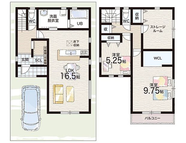 【2LDK+S(納戸)】○長池小学校・・・徒歩７分 ○八尾中学校・・・徒歩１０分