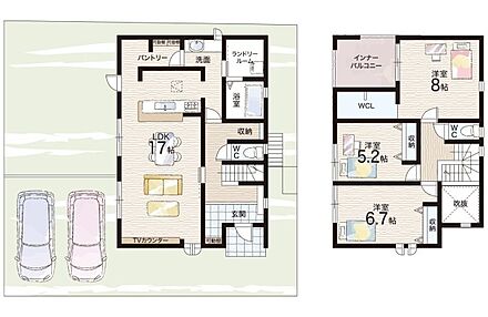 ○御池台小学校・・・徒歩7分 ○庭代台中学校・・・徒歩3分 